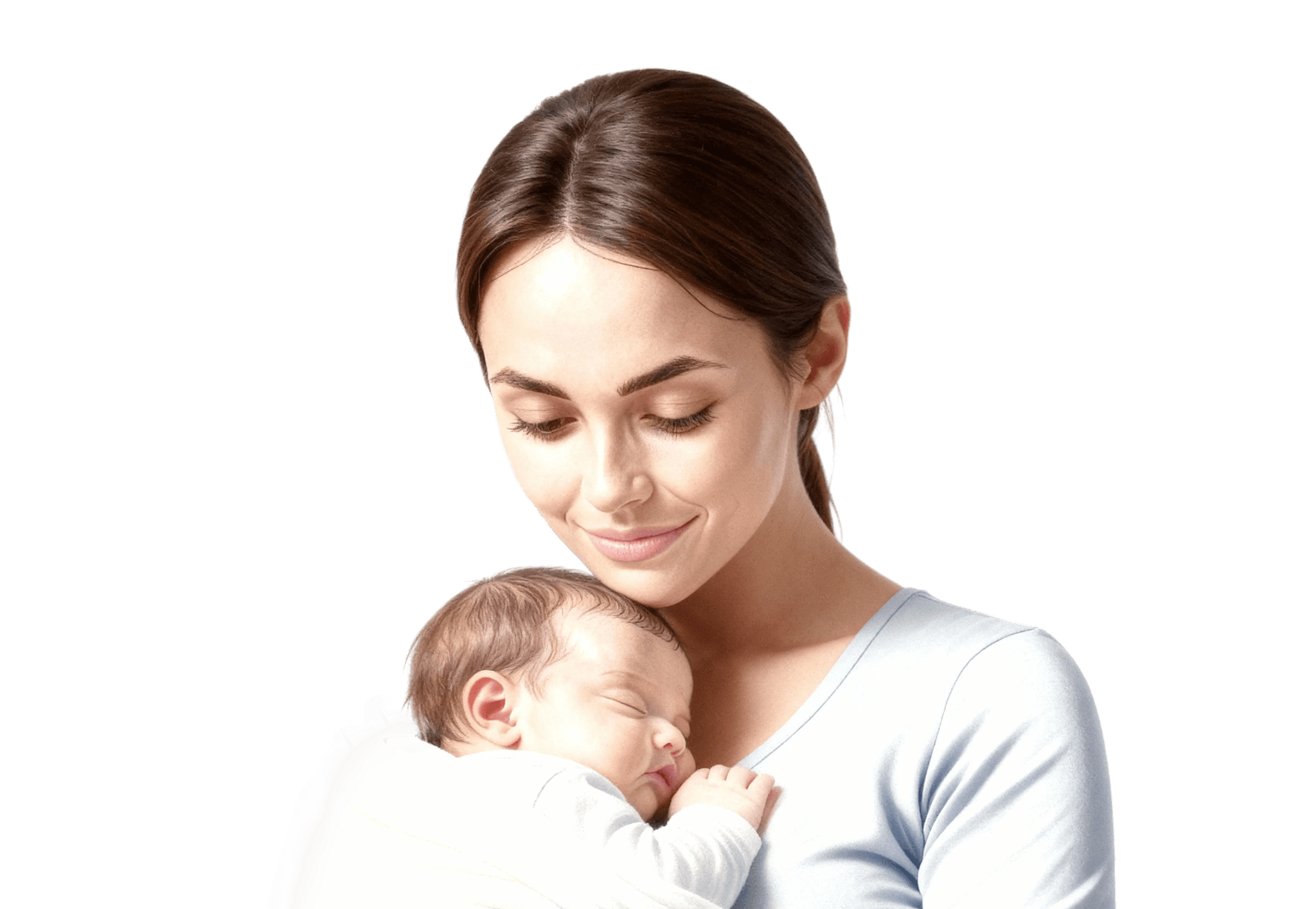 لحظة حنان بين الأم وطفلها